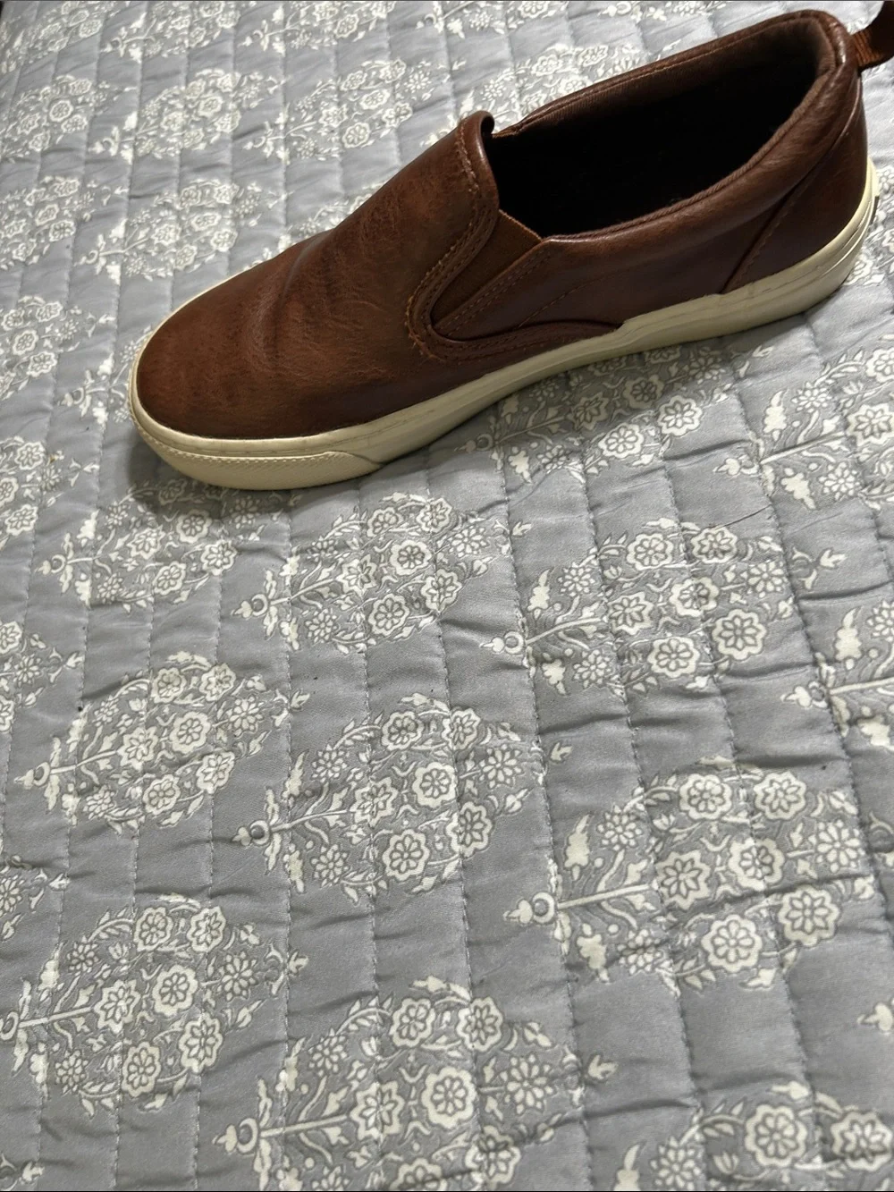 Old Navy Brown Slip-On Casual Loafers with White Sole